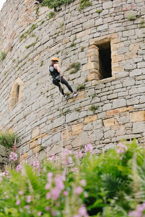 Abseiling at The Old Castle